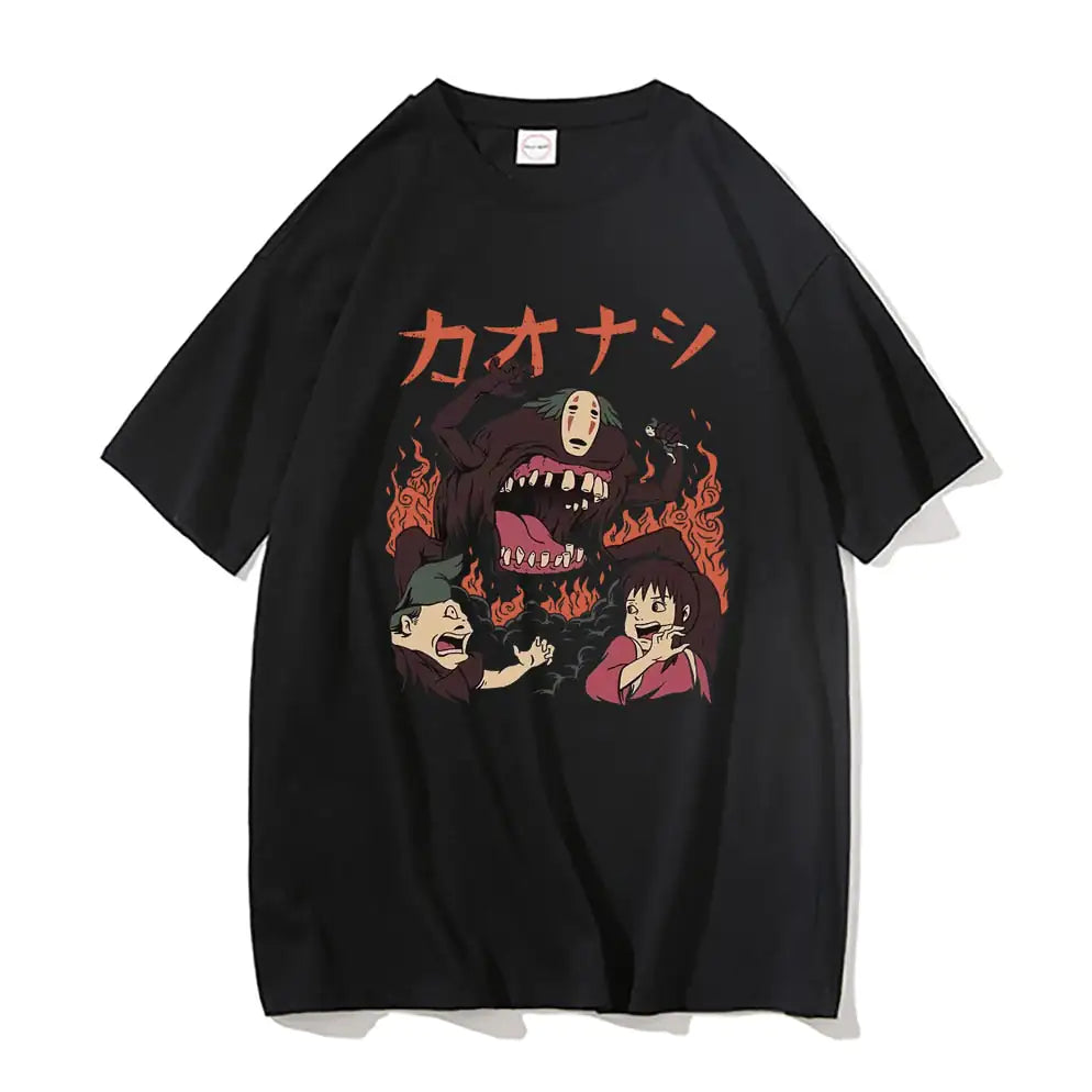 No Face Man Oversized T Shirts